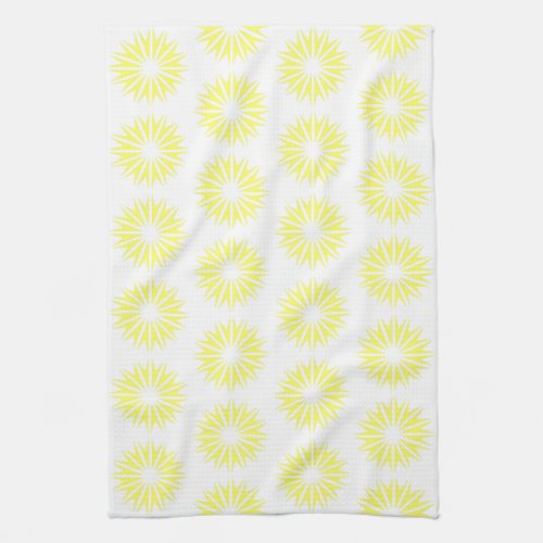 Lemonade Modern Sunbursts Kitchen Towel