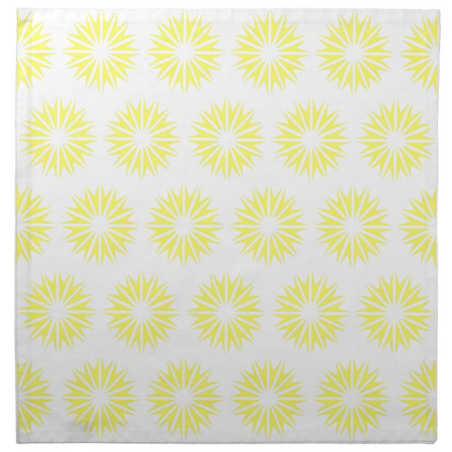 Lemonade Modern Sunbursts Napkin (Front)