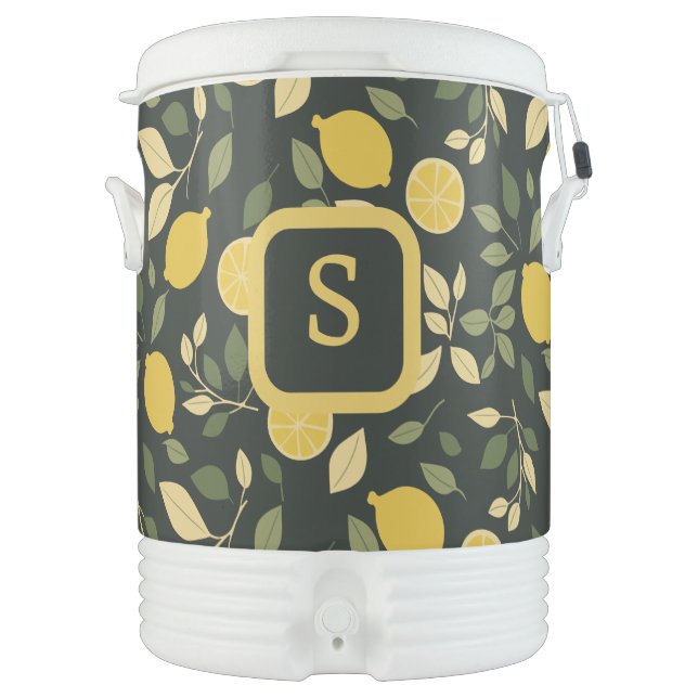 Lemonade Monogram Beverage Cooler (Front)
