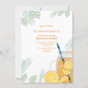 Lemonade Party Invitation