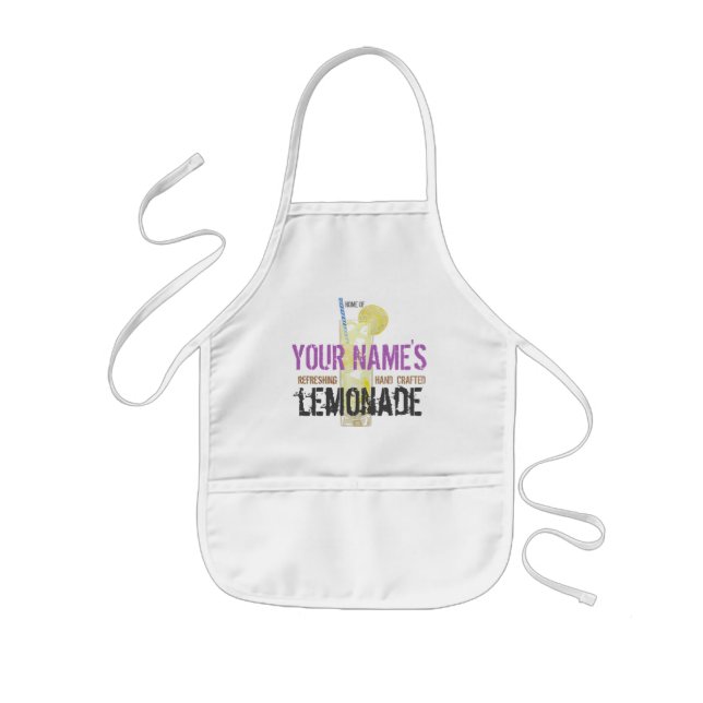 Lemonade Personalized Kids' Apron (Front)