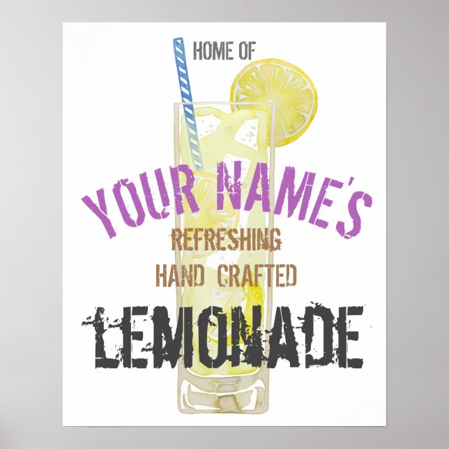 Lemonade Personalized Poster (Front)