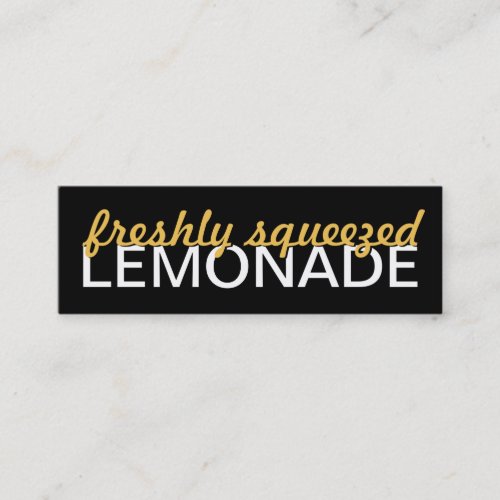 lemonade punch card