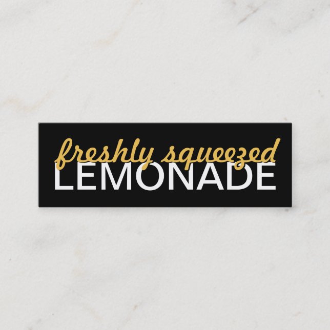 lemonade punch card (Front)