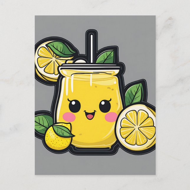 Lemonade Refreshing Drink Postcard (Front)
