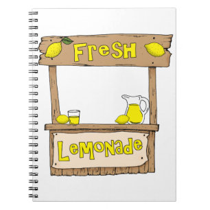 lemonade sign notebook