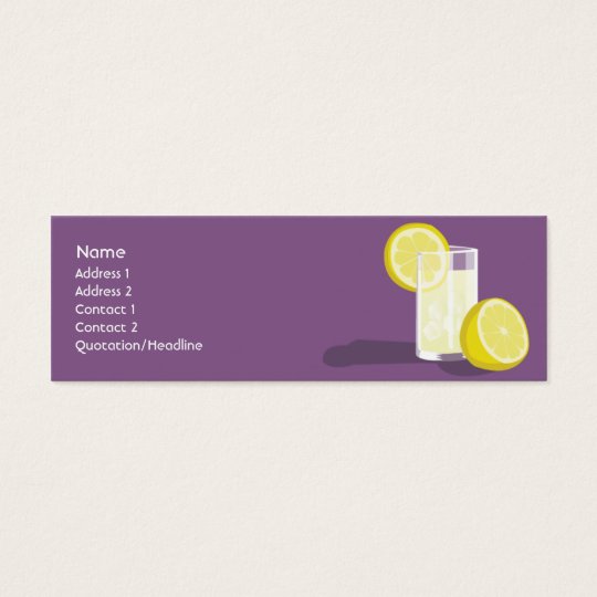 Lemonade - Skinny Mini Business Card