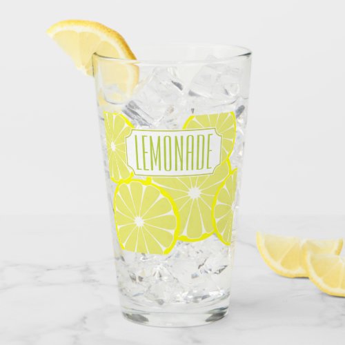 Lemonade Slice Glass Tumbler 