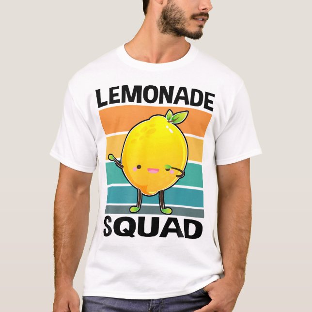 Lemonade Squad For Stand Boss Lemon Juice Summer T-Shirt (Front)
