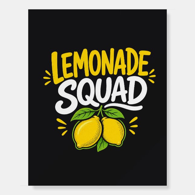 Lemonade Squad Fun Summer Design  Foam Board (Front)