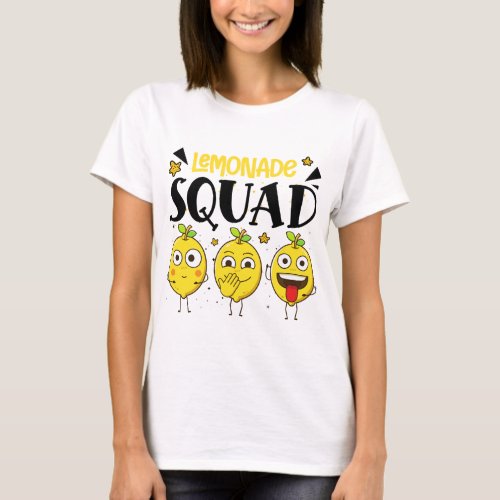 Lemonade Squad Summer Funny Lemon Fruit Lovers T_Shirt