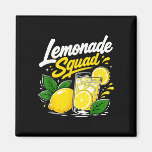 Lemonade squad summer lemon drink lover crew magnet