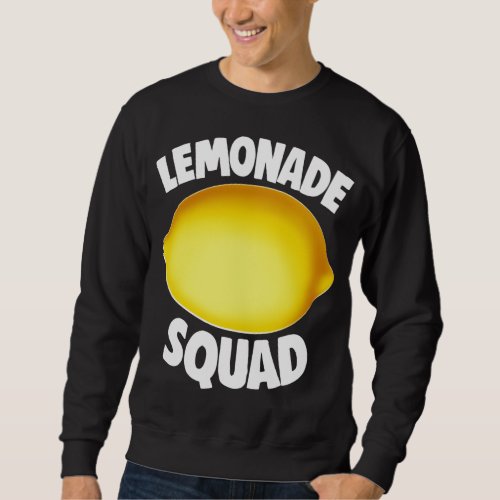 Lemonade Squad Summer Tropical Yellow Fruit Sweatshirt