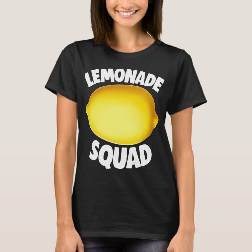 Lemonade Squad Summer Tropical Yellow Fruit T_Shirt