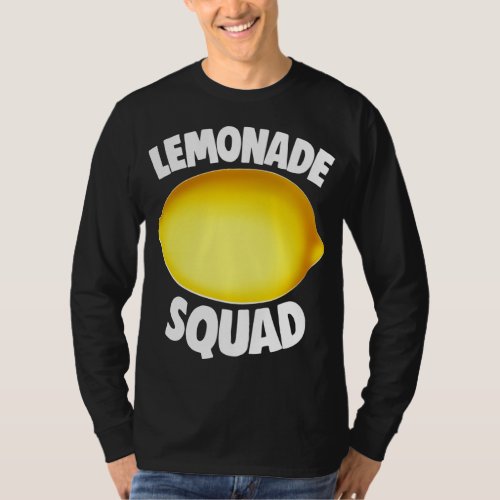 Lemonade Squad Summer Tropical Yellow Fruit T_Shirt