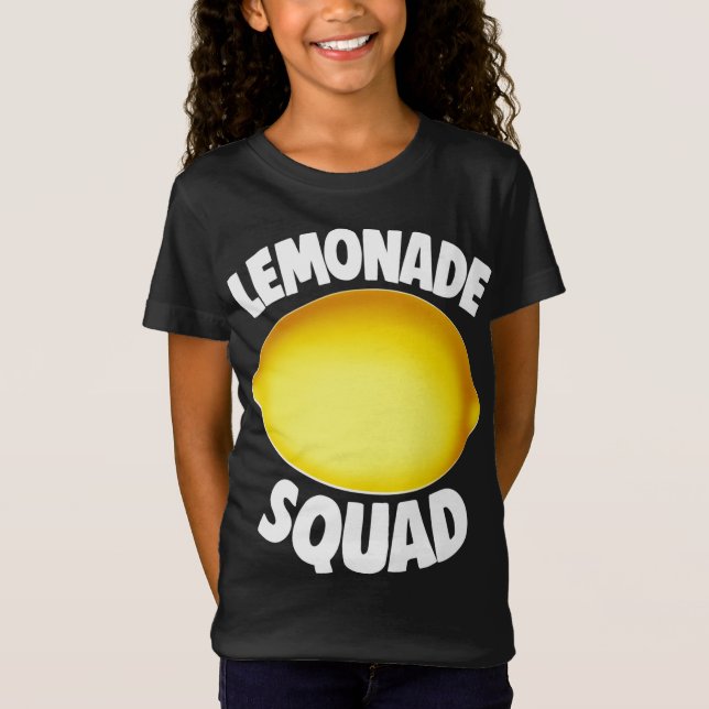 Lemonade Squad Summer Tropical Yellow Fruit T-Shirt (Front)
