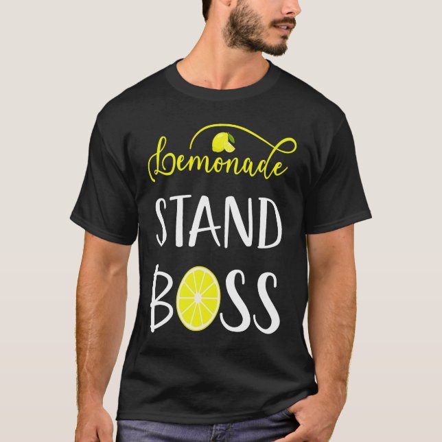 Lemonade Stand Boss CEO Lemon Crew Fun Entrepreneu T-Shirt (Front)