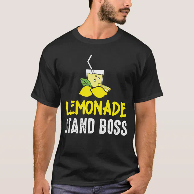 Lemonade Stand Boss Funny Lemon Juice Business T Shirt Zazzle