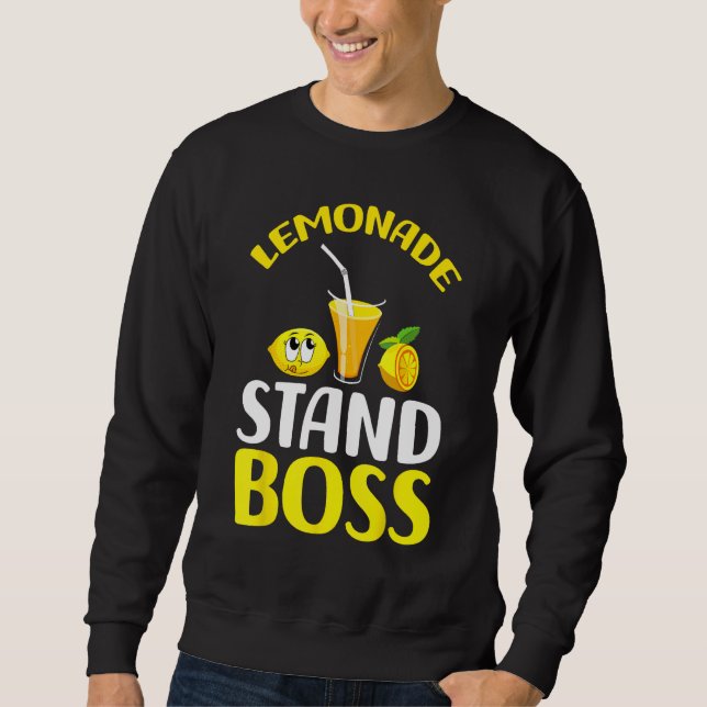 Lemonade Stand Boss Funny lemonade summer Sweatshirt (Front)