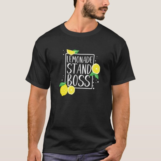 Lemonade Stand Boss  Lemon Juice Business T-Shirt (Front)