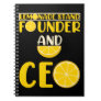 Lemonade Stand Boys Girl Funny CEO Notebook