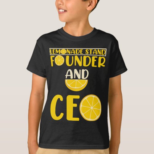 Lemonade Stand Boys Girl Funny CEO T_Shirt