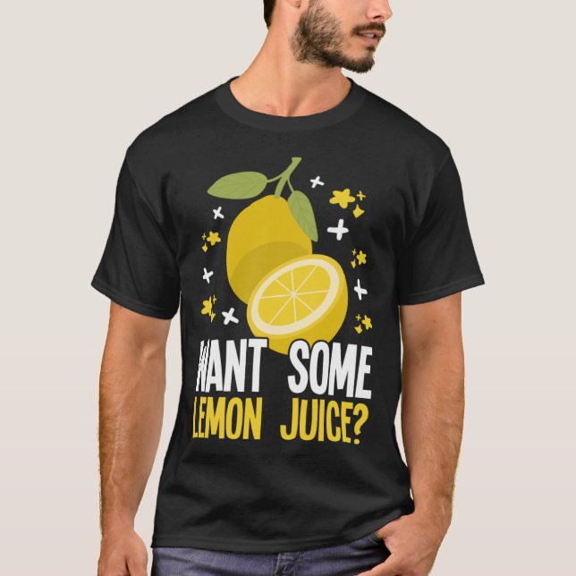 Lemonade Stand Business Boss Sell Lemon Juice Crew T-Shirt (Front)