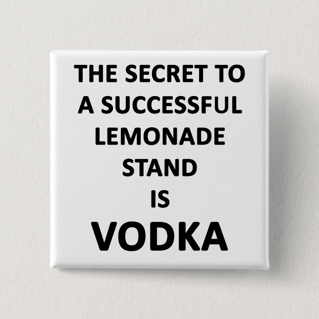 Lemonade Stand Button (Front)