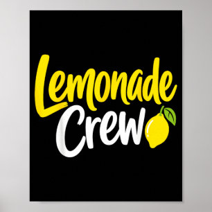 Lemonade Stand Crew Family Matching Lemonade Poster