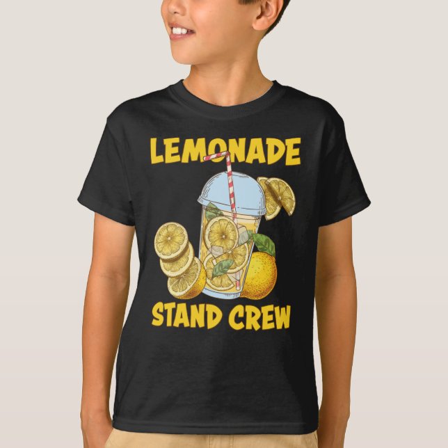 Lemonade Stand Crew Lemon Juice Summer Refreshing T-Shirt (Front)