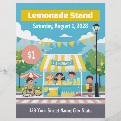 Lemonade Stand for Kids Flyer