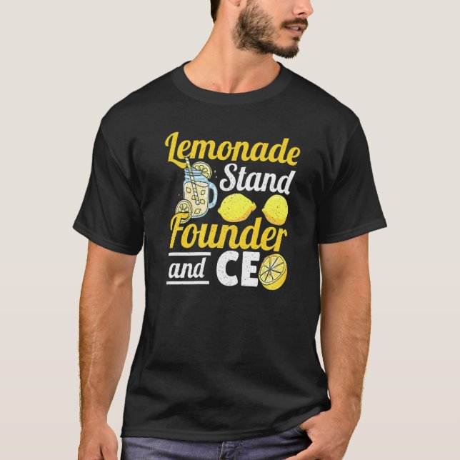 Lemonade Stand Founder And Ceo For Lemon Juice Sel T-Shirt (Front)