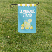 Lemonade Stand Garden Flag Lawn Sign