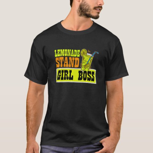 Lemonade Stand Girl Boss  Lemon Juice Business T-Shirt