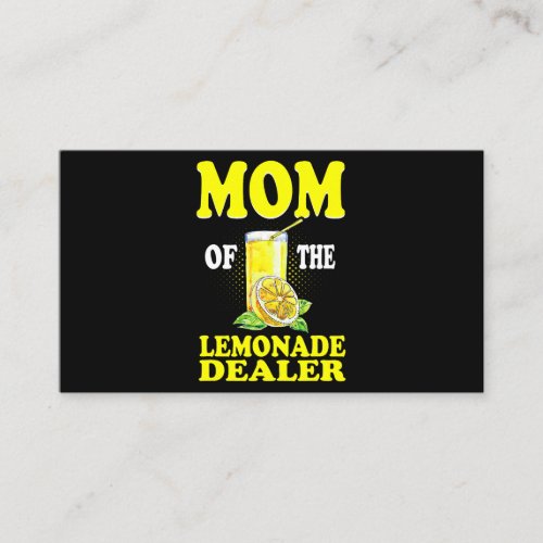 Lemonade Stand Juice Store Mom Of The Lemonade Dea Business Card