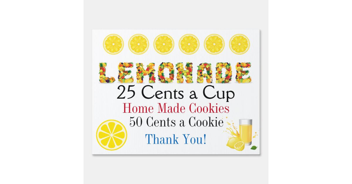 Lemonade Stand Lawn Sign Srf Zazzle Com Lemonade Stand Lawn Sign Srf Zazzle Com