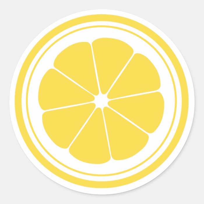 Lemonade Stand Lemon Stickers | Zazzle