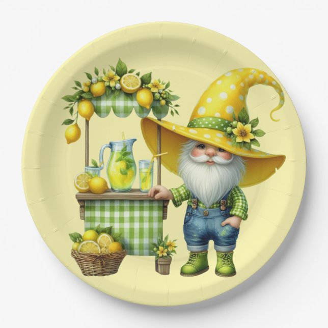 Lemonade Stand Paper Plates (Front)