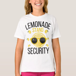 Lemonade Stand Security For Kids Summer Party T-Shirt