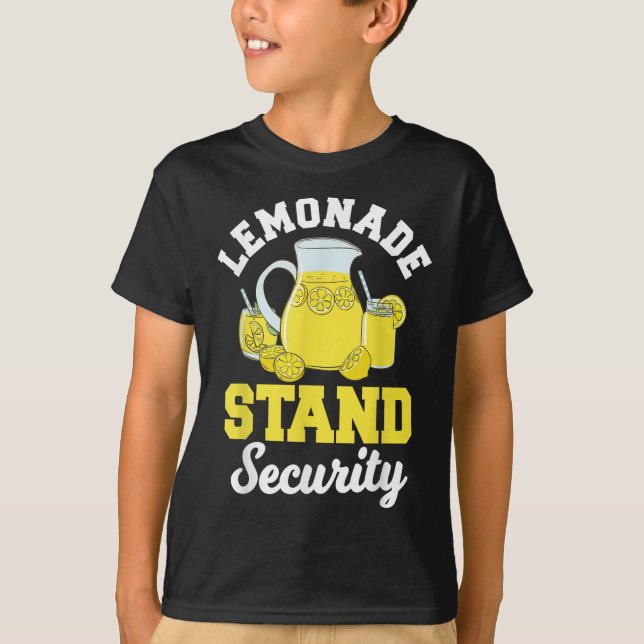 Lemonade Stand Security Lemon Juice Citrus Summer  T-Shirt (Front)