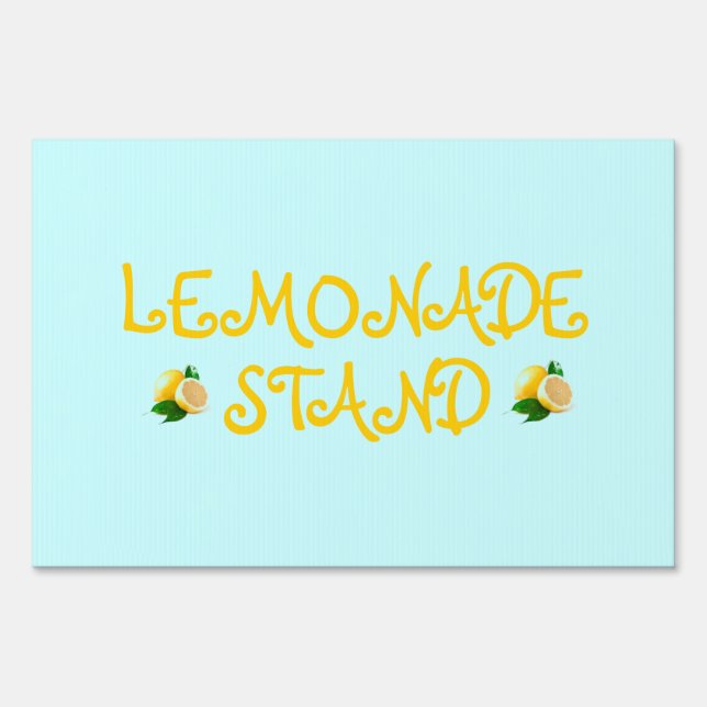 Lemonade Stand Sign (Front)