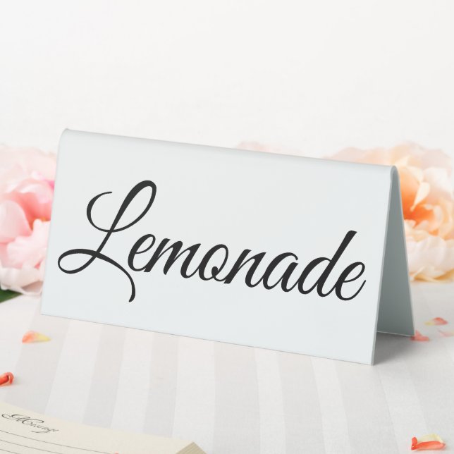 Lemonade Table Sign Personalized Display (In SItu (Wedding))