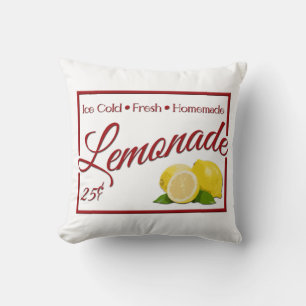 Lemonade Throw Pillow