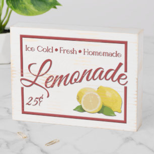 Lemonade Wooden Box Sign