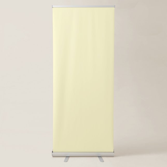 Lemonade Yellow Solid Color | Classic Elegant Retractable Banner (Front)