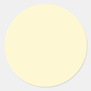 Lemonade Yellow Solid Color Classic Elegant Round Sticker