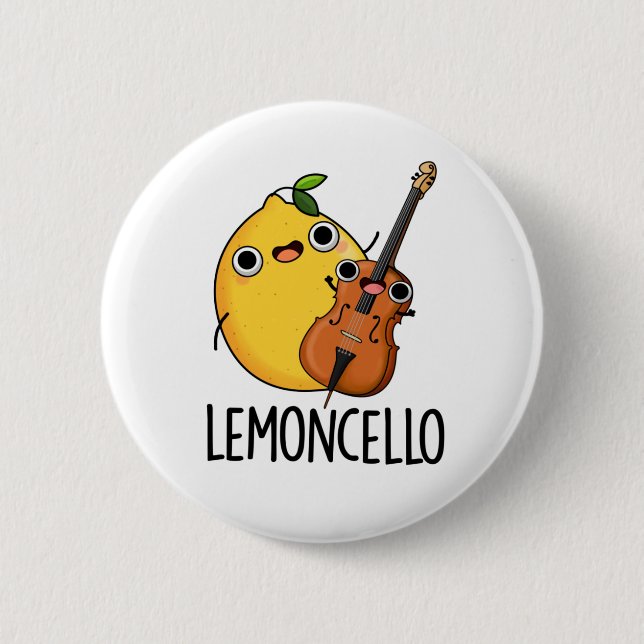 Lemoncello Funny Drink Pun  Button (Front)