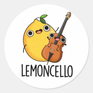 Lemoncello Funny Drink Pun Classic Round Sticker