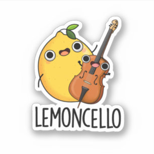 Lemoncello Funny Drink Pun Sticker