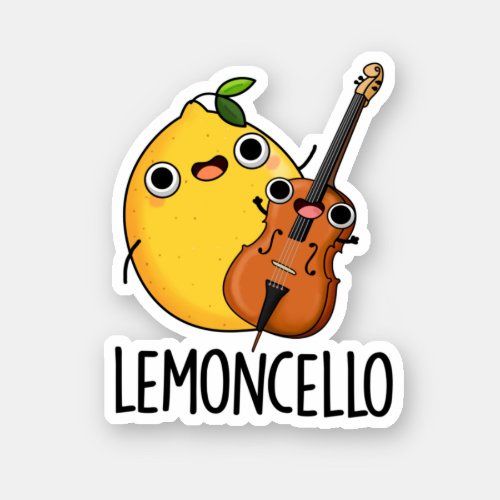 Lemoncello Funny Drink Pun Sticker